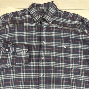 Burberry Linen Shirt Men Size Large